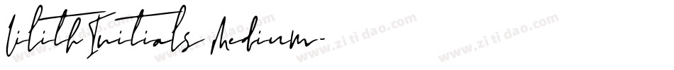 Lilith Initials Medium字体转换